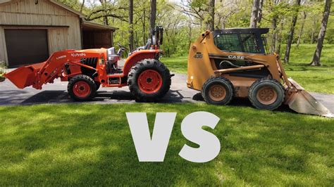 tractor vs skid steer for hobby farm|skid steer vs compact tractor.